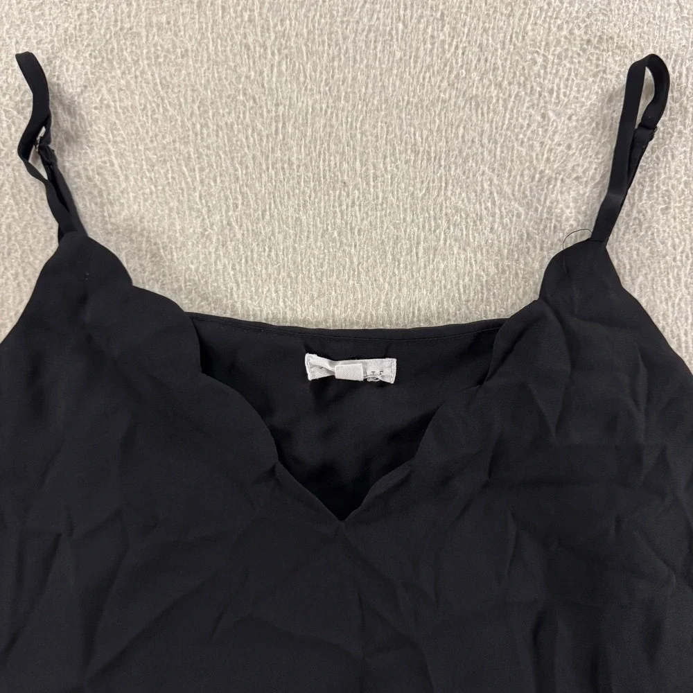 BP Camisole Top Womens XL Black Excellent V-Neck Adjustable Spaghetti Strap Tank